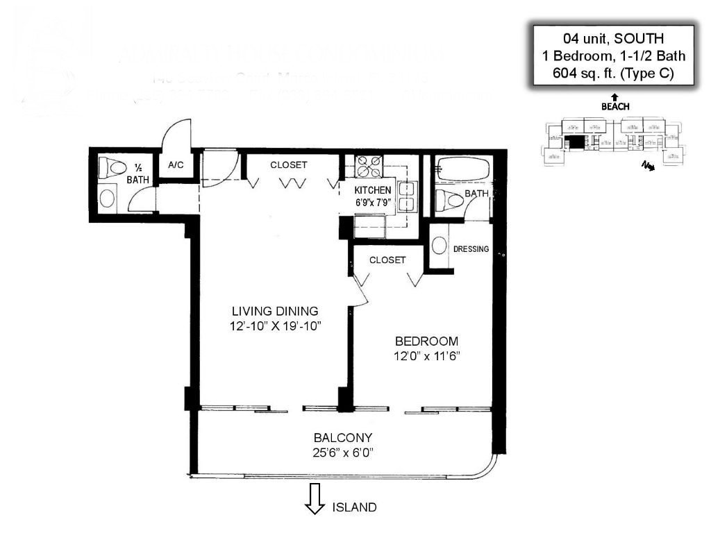 Admiralty House - Floor Plans - Marco Island, Fl